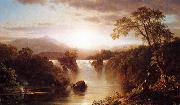 Frederic Edwin Church Landscape with Waterfall Sweden oil painting artist